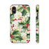 Christmas Holly on a Golden Background - Impact Resistant Phone Case iPhone XS Matte